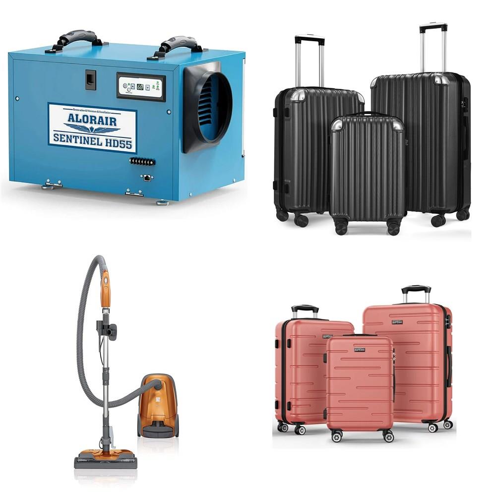 Pallet - 11 Pcs - Luggage, Trimmers & Edgers, Vacuums, Humidifiers /  De-Humidifiers - Customer Returns - Travelhouse, Sunbee, Dextra, WHIRLPOOL